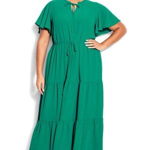 Loralette Happy Teir Jade Green Dress Size 26/28